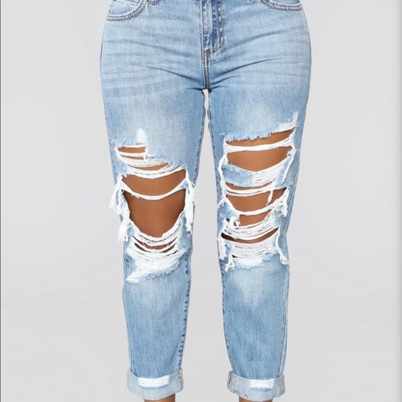 Fashion Nova Denim - Brand new fashion nova ripped jeans
